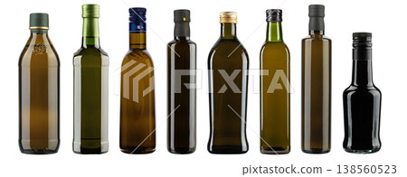 Collection of various empty glass bottles Collection of various empty glass bottles 138560523