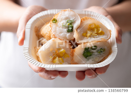 Thai coconut pancakes (Kanom Krok) with corn and spring onion toppings Thai coconut pancakes (Kanom Krok) with corn and spring onion toppings 138560799