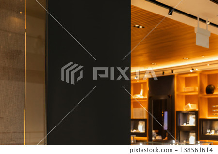 An empty storefront ready for new branding. The space is designed for retail activities and offers a large copy space for signage An empty storefront ready for new branding. The space is designed for retail activities and offers a large copy space for signage 138561614