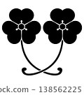 This is a family crest. It's called "Jikuchigai Katabami" (a type of wood sorrel). 138562225