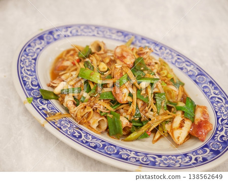 Stir-fried baby squid 02 Stir-fried baby squid 02 138562649