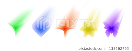Y2k aesthetic aura icons with gradient shapes Y2k aesthetic aura icons with gradient shapes 138562793