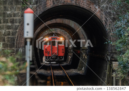 The charm of local train lines: The Geibi Line - Three consecutive tunnels 138562847