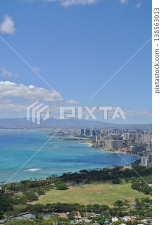 Waikiki Beach as seen from Diamond Head 138563013