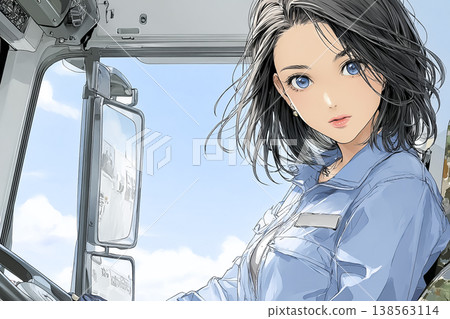 Working Women Series: Female Truck Drivers 138563114