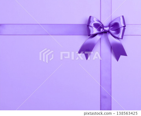 Ribbon and copy space, neat knot Ribbon and copy space, neat knot 138563425