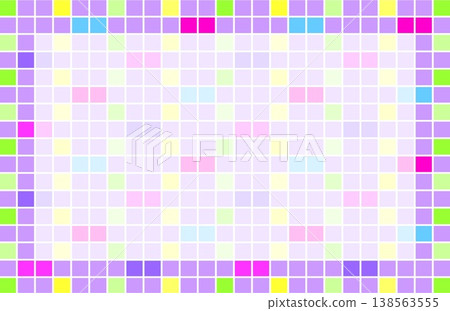 Geometric pattern frame, white space, square, purple, green, pink Geometric pattern frame, white space, square, purple, green, pink 138563555