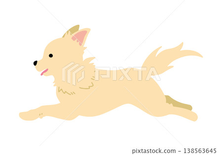 Running Chihuahua (hand-drawn illustration) 138563645