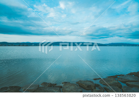 Beautiful scenery of Lake Shinji in Shimane Prefecture Beautiful scenery of Lake Shinji in Shimane Prefecture 138563820