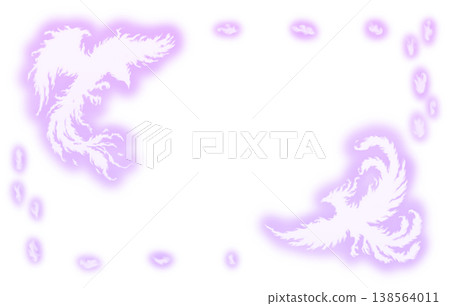 火焰鳳凰框架_AI_紫色 138564011