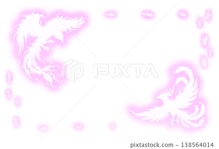 火焰鳳凰 Frame_AI_粉紅色 138564014