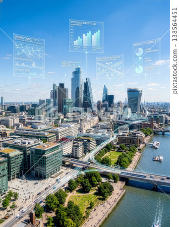 A vertical framework for a futuristic smart city with digital infrastructure and a global data network. 138564451