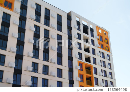 Modern Residential Complex With Bright Architectural Design. 138564498