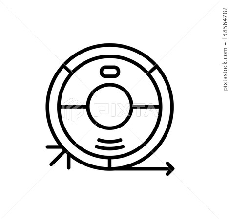 Smart Robot Vacuum Cleaner Icon 138564782
