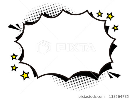 美式漫畫風格的爆炸對話框 138564785