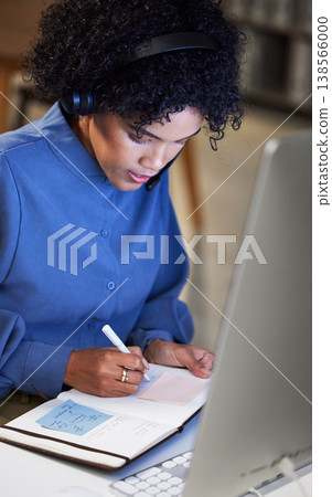 Notebook, call center and professional woman writing receptionist report, lead generation info and help desk notes. Administration journal, customer care planner and secretary brainstorming ecommerce Notebook, call center and professional woman writing receptionist report, lead generation info and help desk notes. Administration journal, customer care planner and secretary brainstorming ecommerce 138566000