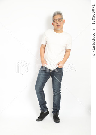 Standing with Hand in Pocket Standing with Hand in Pocket 138566071