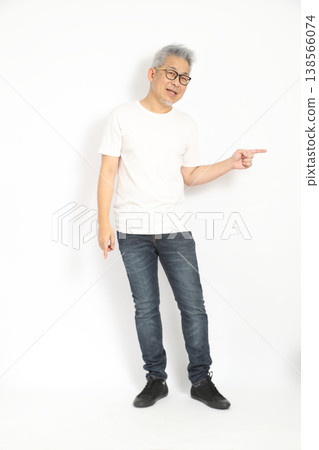 Pointing to Side Pointing to Side 138566074