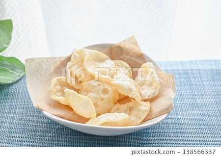 Rice crackers, sweet soy sauce flavor Rice crackers, sweet soy sauce flavor 138566337