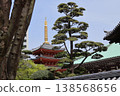 The five-story pagoda of Tochoji Temple in Hakata Ward, Fukuoka City. 138568656