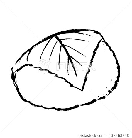 Hand-drawn illustration of sakura mochi Hand-drawn illustration of sakura mochi 138568758