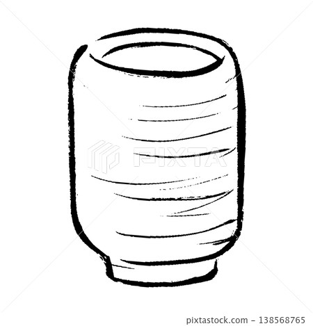 A hand-drawn illustration of warm tea in a teacup. 138568765