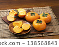 Persimmons in a colander 138568843