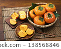 Persimmons in a colander 138568846