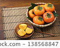 Persimmons in a colander 138568847