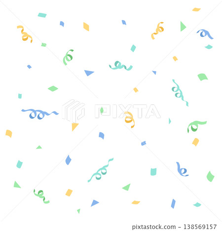 Confetti background illustration, banner, party material, cracker, simple, colorful, celebration Confetti background illustration, banner, party material, cracker, simple, colorful, celebration 138569157