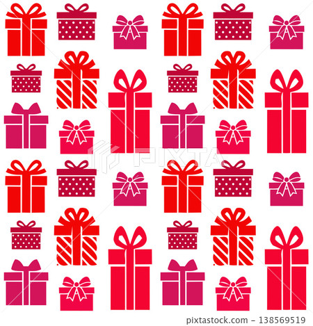 Bright Gift Boxes Pattern Bright Gift Boxes Pattern 138569519