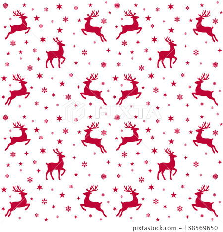 Light Reindeer Snow Pattern Light Reindeer Snow Pattern 138569650