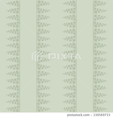 Soft Botanical Stripe Pattern  Neutral Minimal Style 138569715