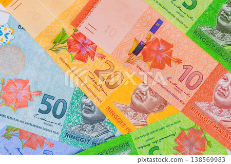 Malaysia national currency banknotes cash ringgit released Bank Negara Malaysia 138569983
