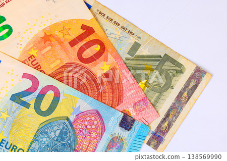 Large range of euro banknotes, currency, European money bills are available for use in business transactions Large range of euro banknotes, currency, European money bills are available for use in business transactions 138569990