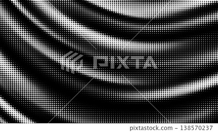Wavy Lined Halftone background. Wavy Lined Halftone background. 138570237