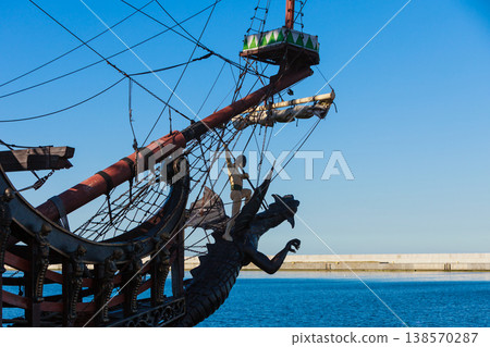 Old ship, detail view Old ship, detail view 138570287