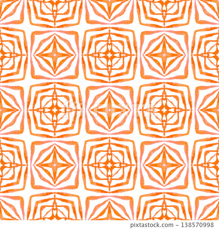 Textile ready brilliant print, swimwear fabric, wallpaper, wrapping. Orange fabulous boho chic summer design. Summer exotic seamless border. Exotic seamless pattern. Textile ready brilliant print, swimwear fabric, wallpaper, wrapping. Orange fabulous boho chic summer design. Summer exotic seamless border. Exotic seamless pattern. 138570998