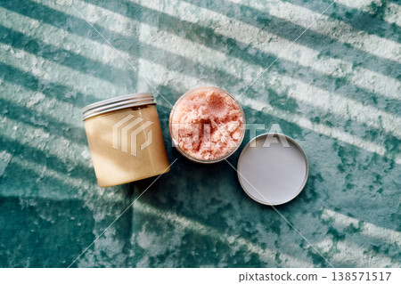 Cosmetic innovations with body scrubs and skincare products Cosmetic innovations with body scrubs and skincare products 138571517