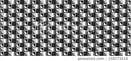 Abstract geometric pattern with black and gray cubes. Modern minimalist vector background for technology and architecture design. Abstract geometric pattern with black and gray cubes. Modern minimalist vector background for technology and architecture design. 138571610