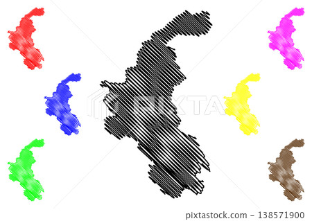 Weiz district (Republic of Austria or Osterreich, Styria, Steiermark or Stajerska state) map vector illustration, scribble sketch Bezirk Weiz map Weiz district (Republic of Austria or Osterreich, Styria, Steiermark or Stajerska state) map vector illustration, scribble sketch Bezirk Weiz map 138571900