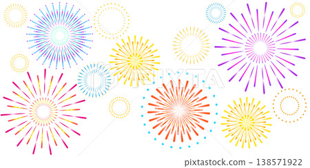 煙花背景圖 138571922