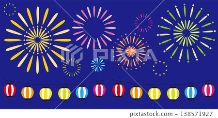 Fireworks background illustration Fireworks background illustration 138571927