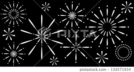 Fireworks background illustration Fireworks background illustration 138571934