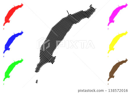 Mozambique island (Republic of Mozambique, Indian Ocean) map vector illustration, scribble sketch Island of Mozambique map Mozambique island (Republic of Mozambique, Indian Ocean) map vector illustration, scribble sketch Island of Mozambique map 138572016