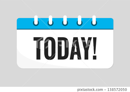 Countdown daily page calendar icon - Today Countdown daily page calendar icon - Today 138572050