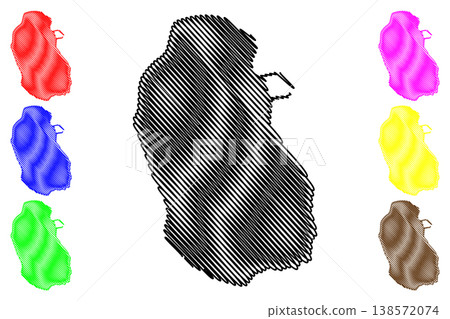 Robben Island (Republic of South Africa, RSA, Table Bay) map vector illustration, scribble sketch Robbeneiland map Robben Island (Republic of South Africa, RSA, Table Bay) map vector illustration, scribble sketch Robbeneiland map 138572074