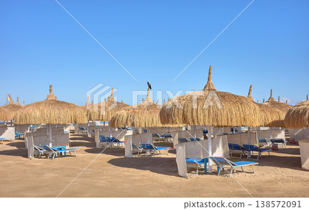 The beach at the resort in Hurghada, Egypt. The beach at the resort in Hurghada, Egypt. 138572091