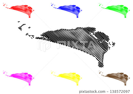 Sherbro and Turtle Islands (Republic of Sierra Leone, Salone, Atlantic Ocean) map vector illustration, scribble sketch Bonthe Island map Sherbro and Turtle Islands (Republic of Sierra Leone, Salone, Atlantic Ocean) map vector illustration, scribble sketch Bonthe Island map 138572097