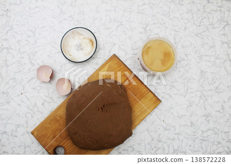 Honey dough for making honey cake honey cake. Honey dough for making honey cake honey cake. 138572228